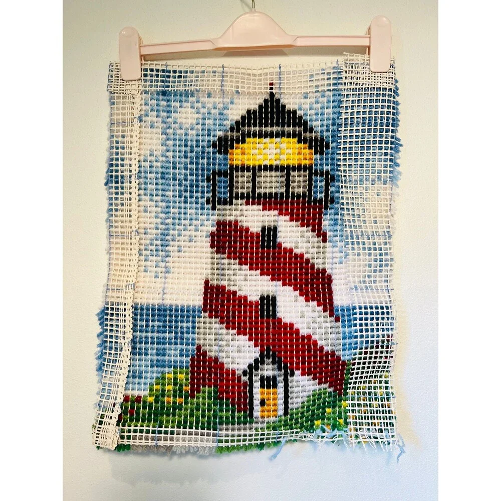 Lighthouse Fiber Art, Hook and Latch Lighthouse